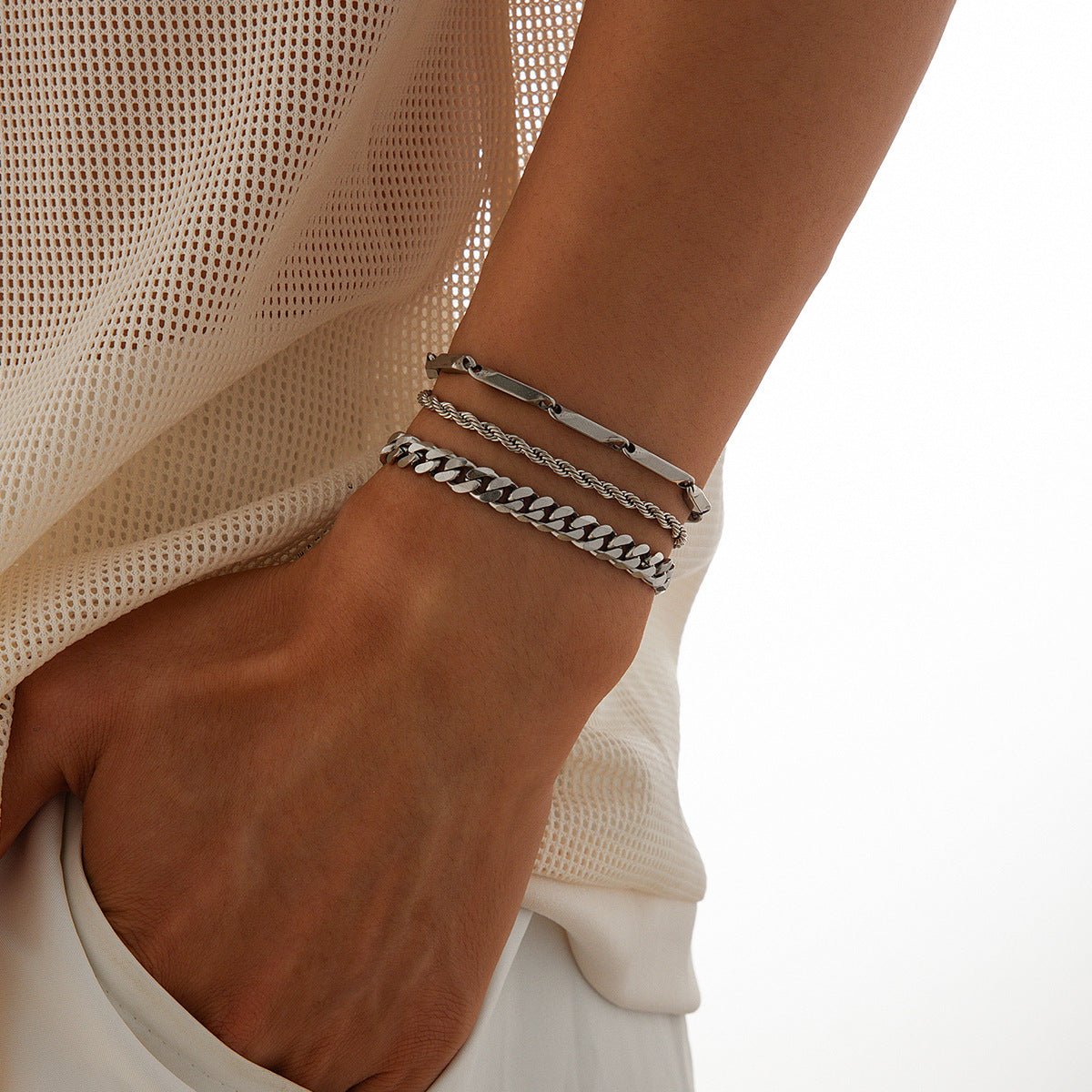 Bracciale in acciaio al titanio NOVA Perpetua - YUYU Collection